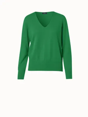 100% Cashmere V-Neck Sweater