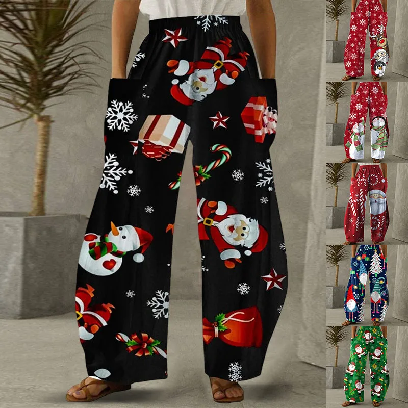 2022 Trendy Christmas Casual Loose Pants