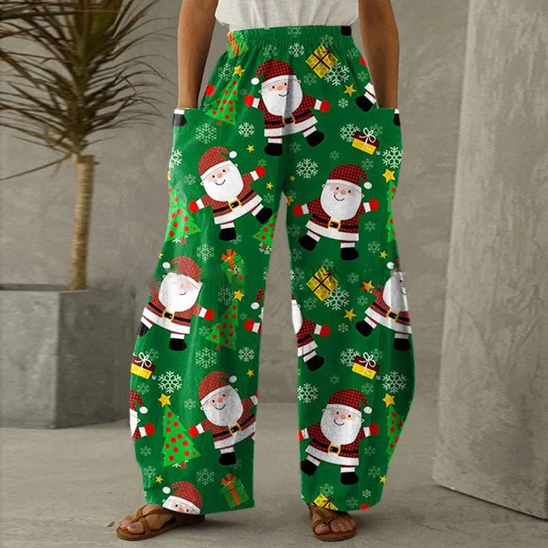 2022 Trendy Christmas Casual Loose Pants