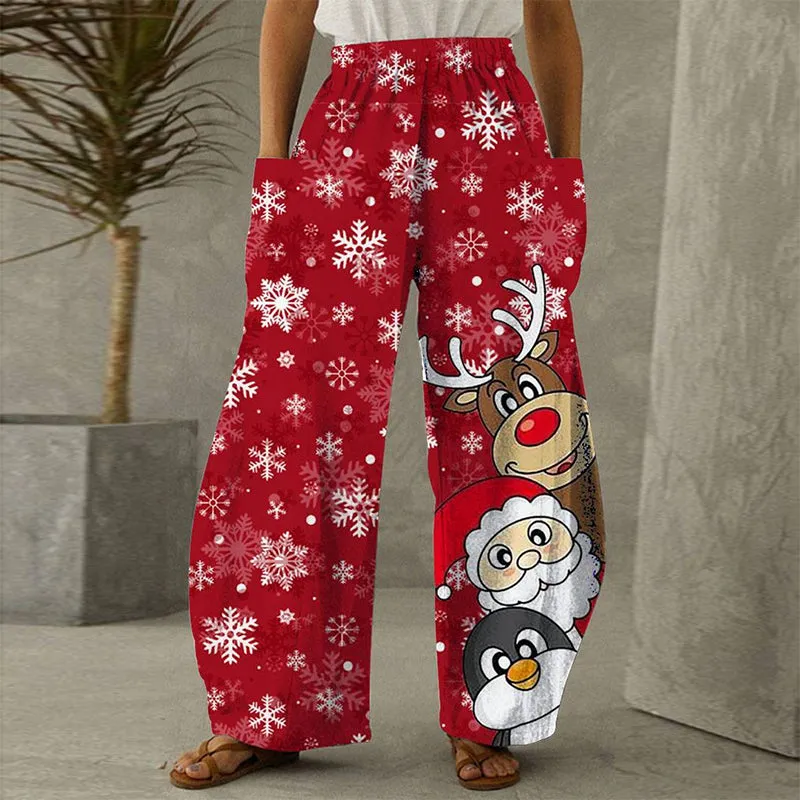 2022 Trendy Christmas Casual Loose Pants