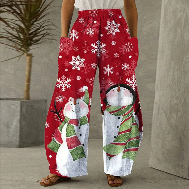 2022 Trendy Christmas Casual Loose Pants