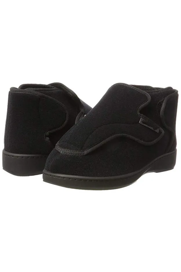 Adjustable Slippers for Men - Black | Altitude | Adaptive Shoes by Ovidis