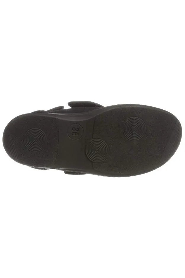 Adjustable Slippers for Men - Black | Altitude | Adaptive Shoes by Ovidis