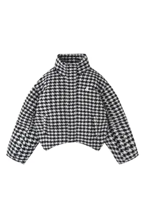 AINTSHY Black&White Plaid Down Jacket