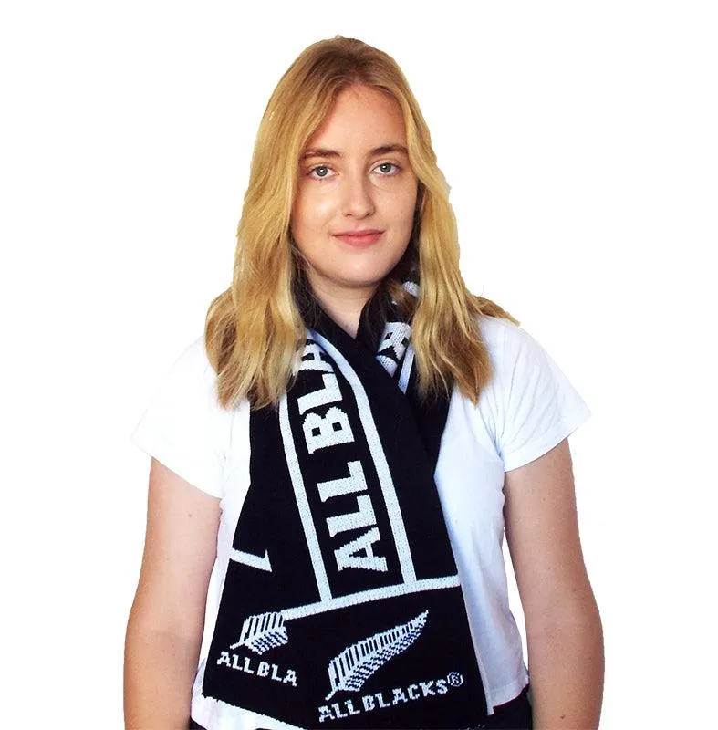 All Blacks Rugby Kids to Adults Jacquard Scarf