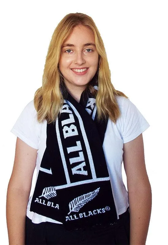 All Blacks Rugby Kids to Adults Jacquard Scarf