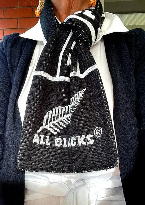 All Blacks Rugby Kids to Adults Jacquard Scarf