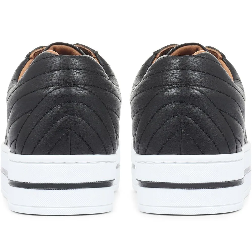 Amira Leather Platform Trainers - AMIRA / 318 440