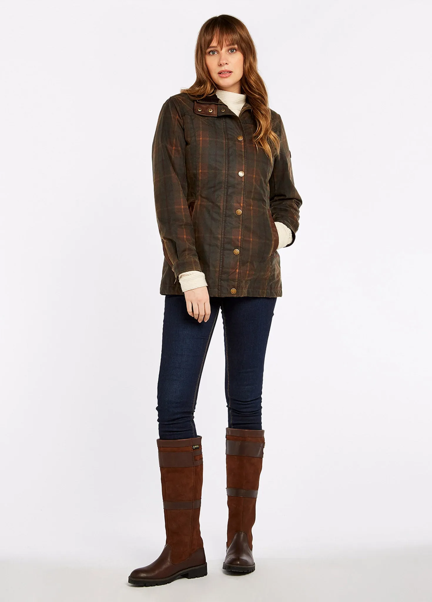 Annestown Wax Jacket - Hunter Brown