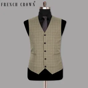 Arrowtown Brown Plaid Waistcoat