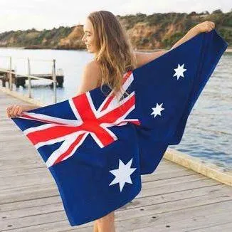 Australian Flag Beach Towel