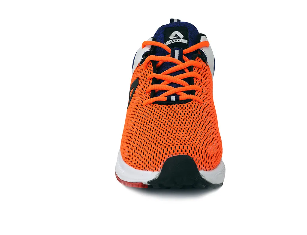 Avant Men's Impact Running and Training Shoes - Orange/Navy Blue