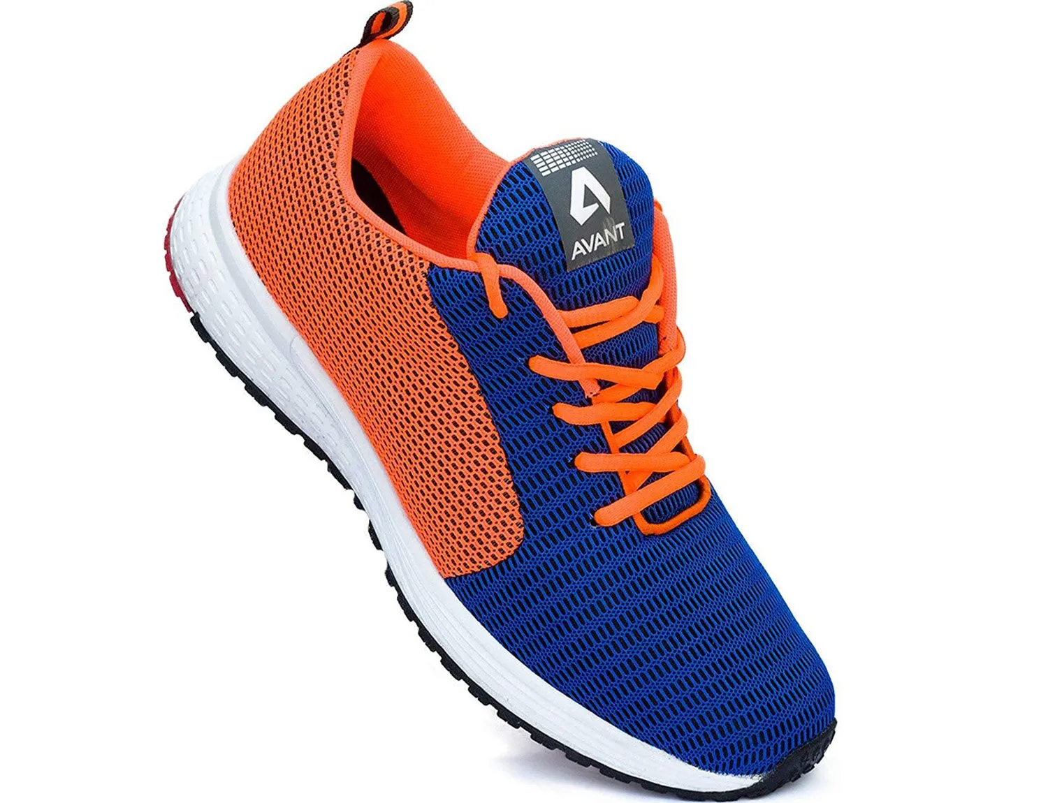 Avant Men's Lightweight Running and Walking Shoes - Navy/Orange