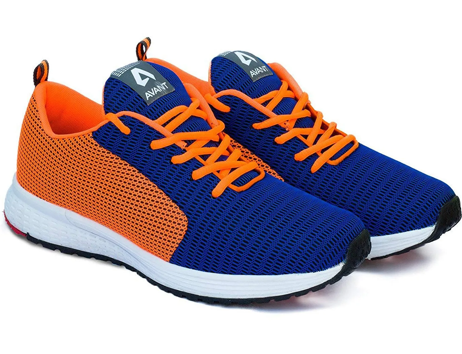 Avant Men's Lightweight Running and Walking Shoes - Navy/Orange