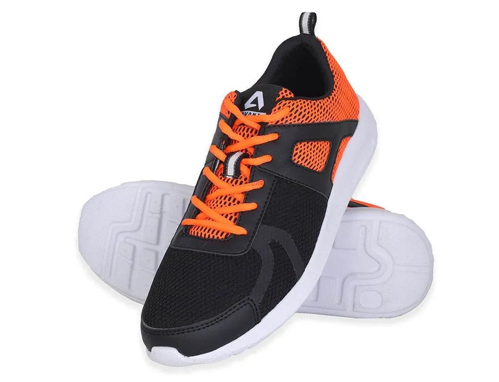 Avant Men's Sigma Running And Training Shoes - Black/Orange