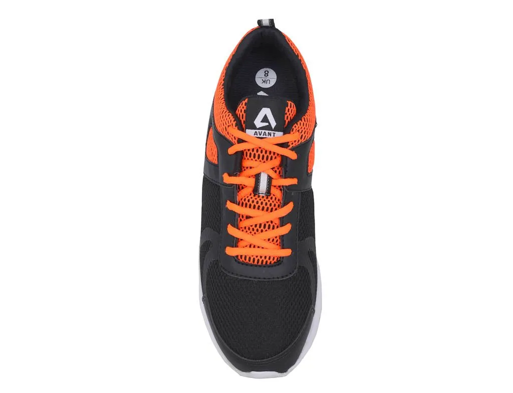 Avant Men's Sigma Running And Training Shoes - Black/Orange