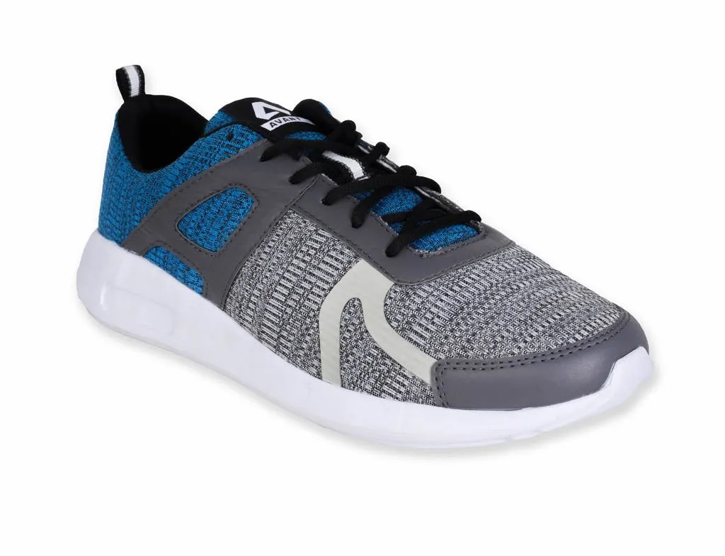 Avant Men's Sigma Running And Training Shoes - Grey/Sky Blue