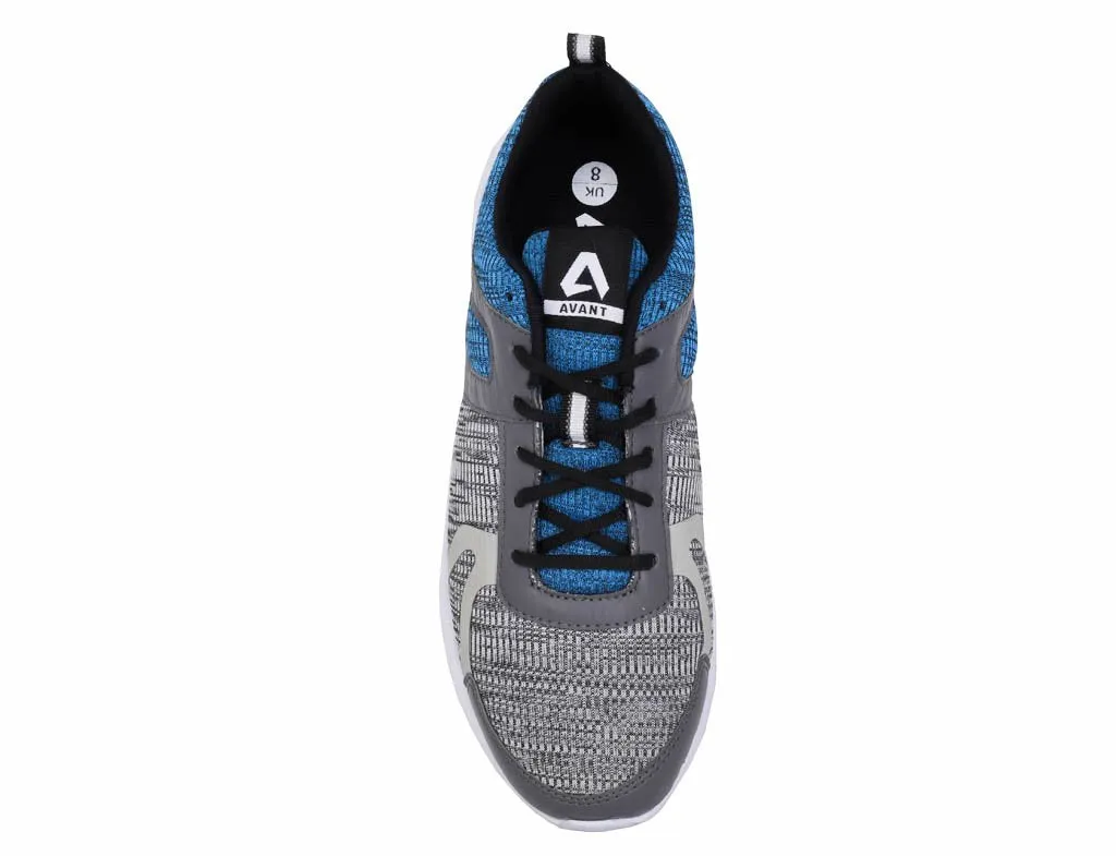 Avant Men's Sigma Running And Training Shoes - Grey/Sky Blue