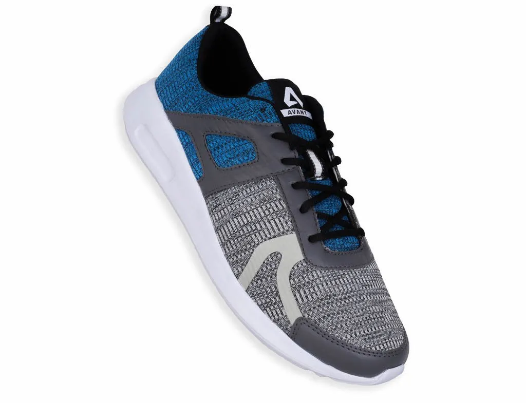 Avant Men's Sigma Running And Training Shoes - Grey/Sky Blue