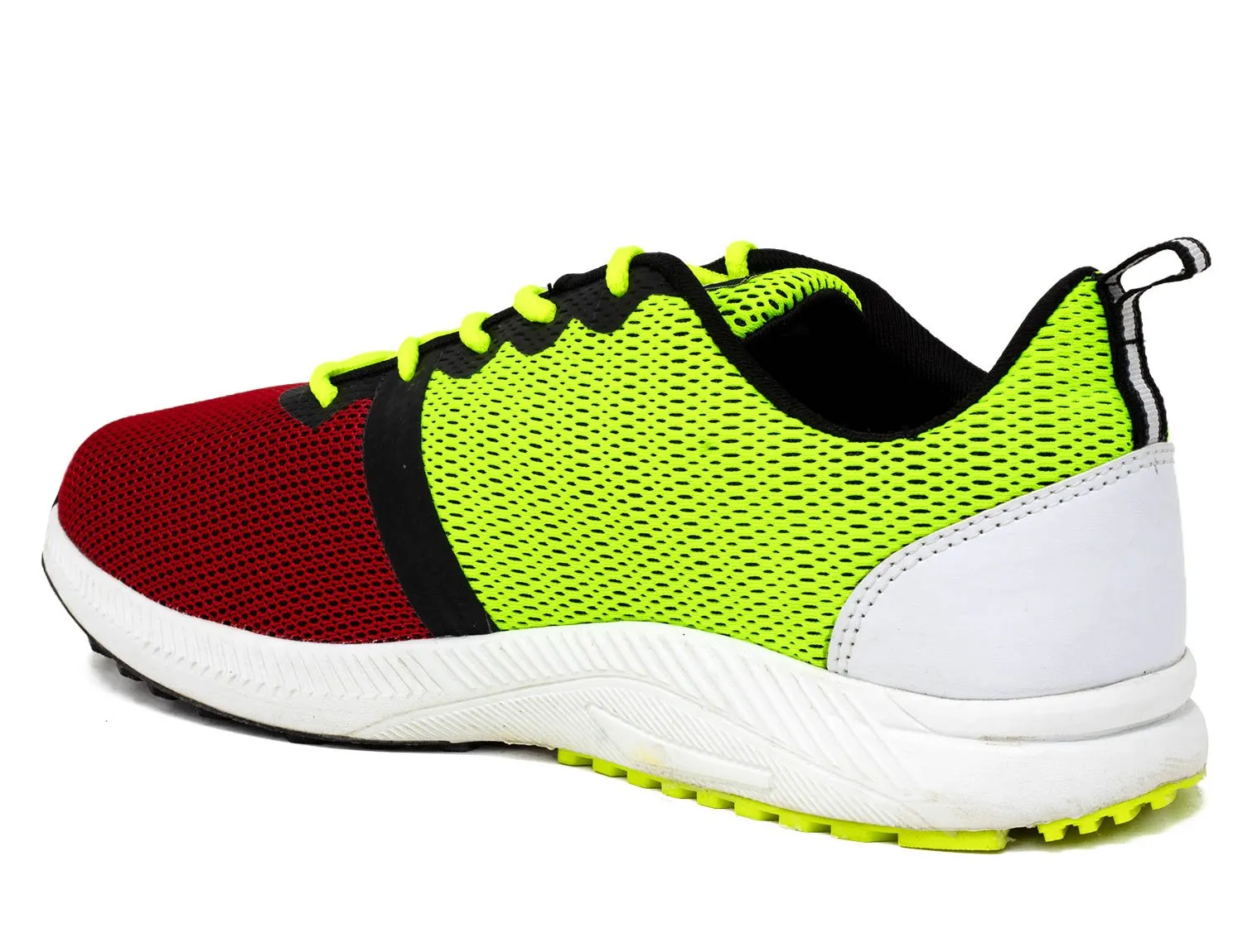 Avant Men's Velocity Running and Training Shoes -Red/Fluorescent Green