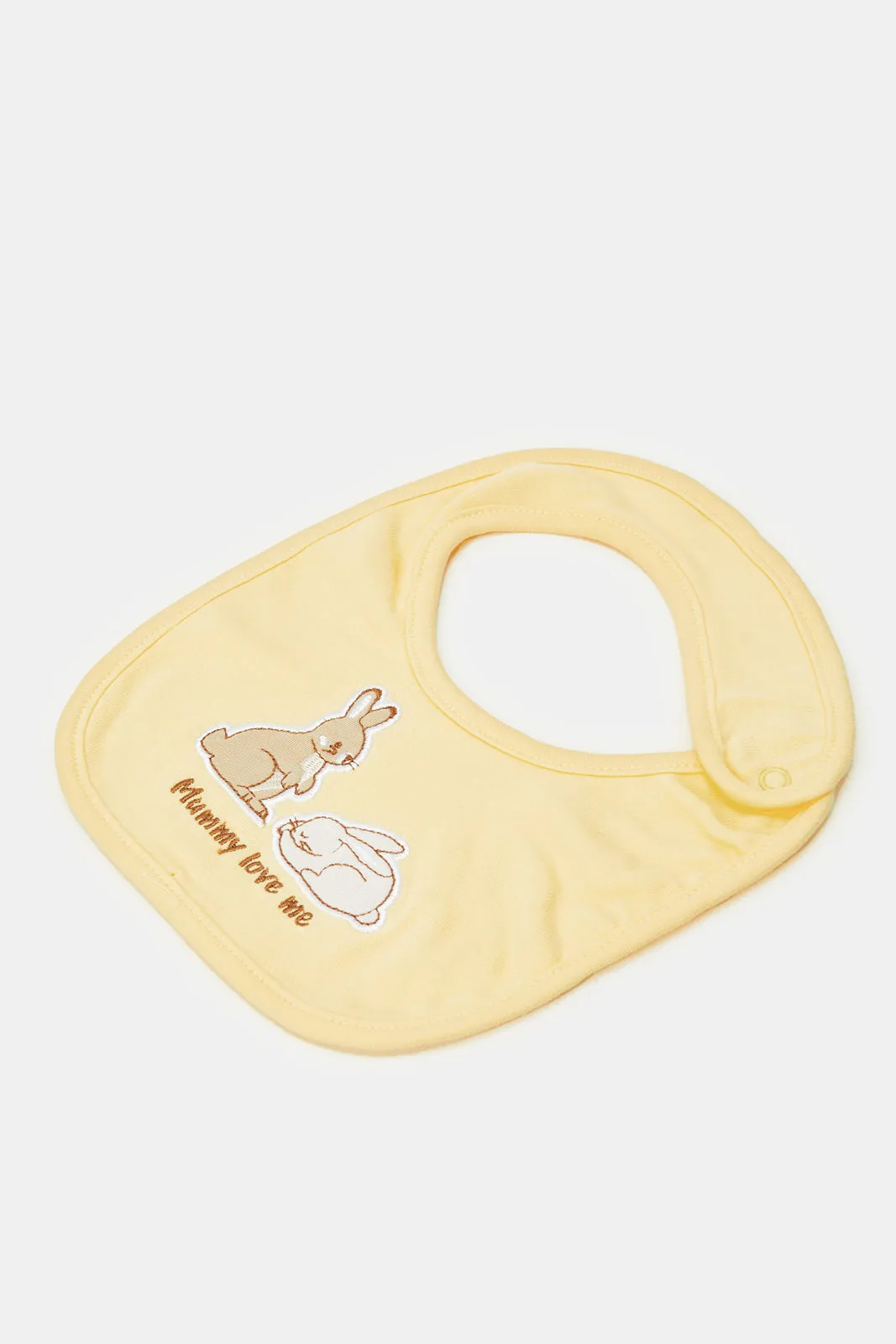 Babies Yellow And White Printed Gift Set (5 Piece)