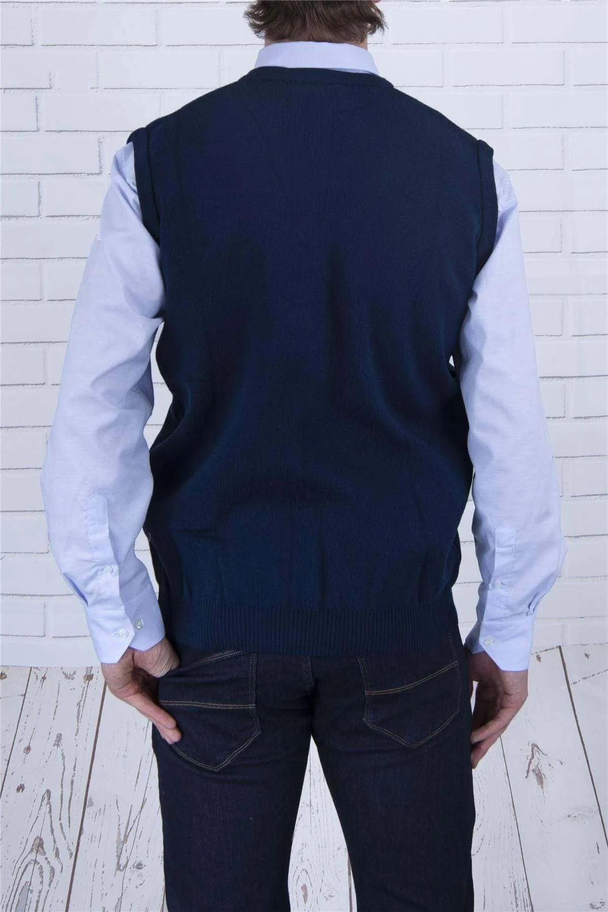 Balmoral Men V-Neck Soft Knit Slipover Sweater Vest