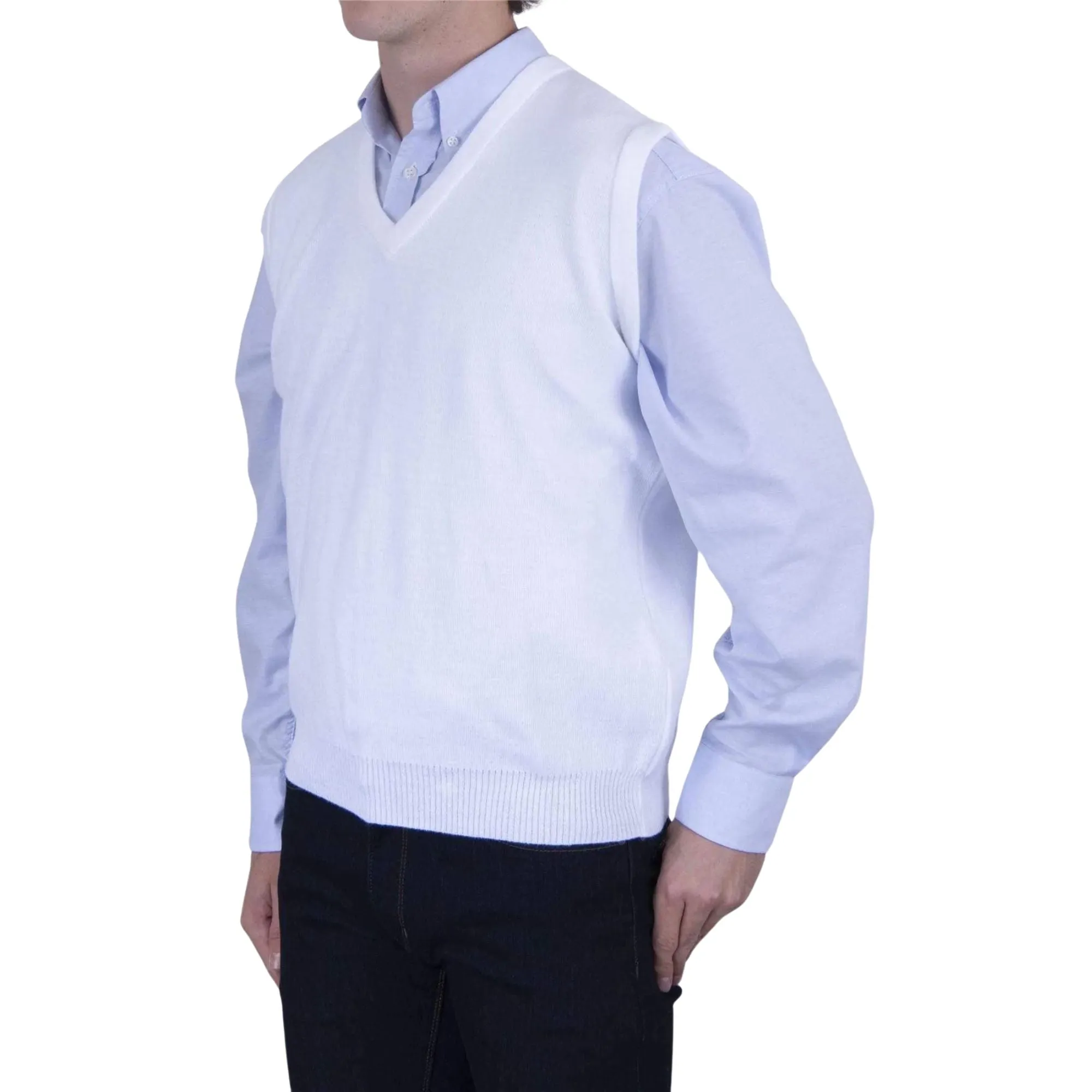 Balmoral Men V-Neck Soft Knit Slipover Sweater Vest