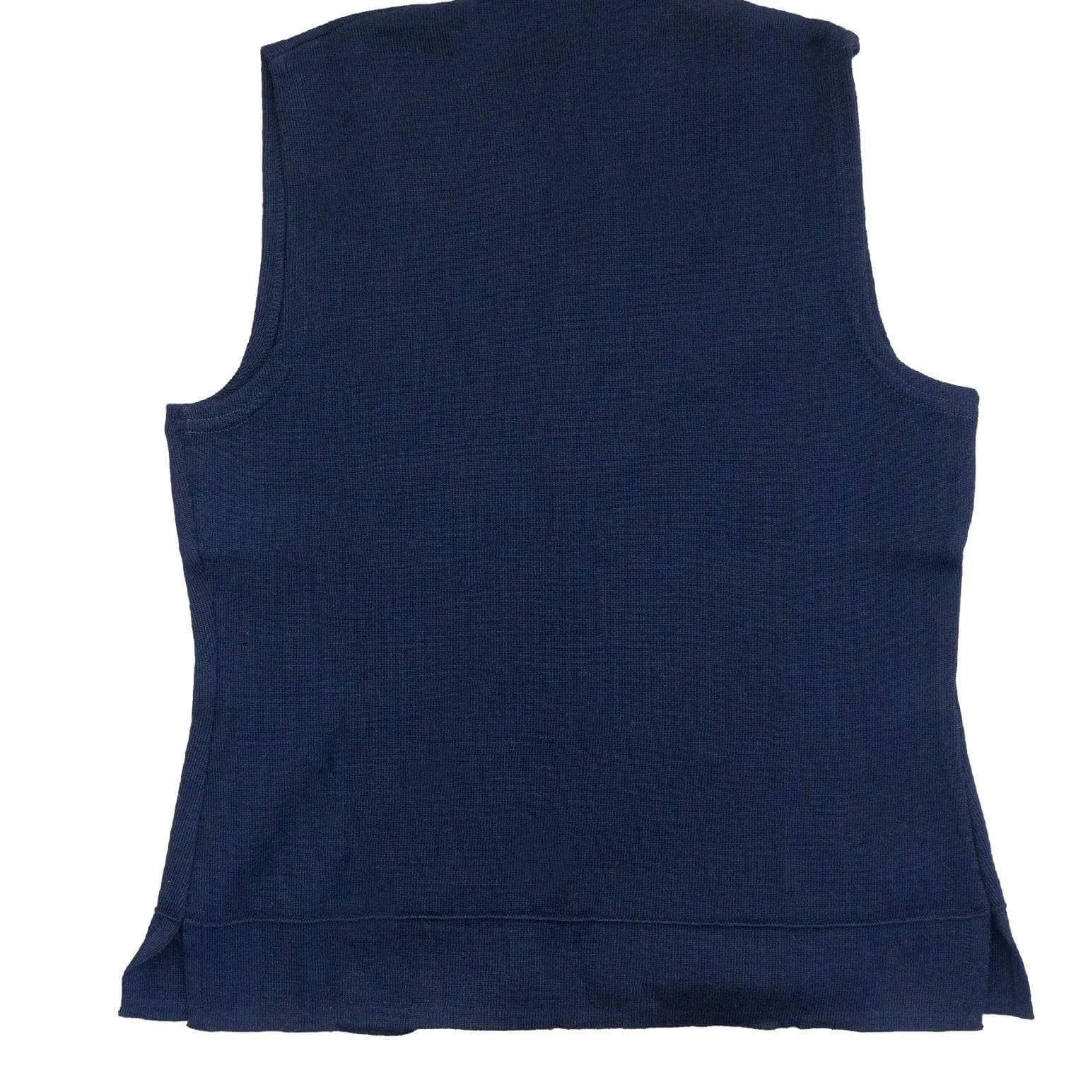 Balmoral Women V-Neck Wool Blend Knit Button-Up Waistcoat