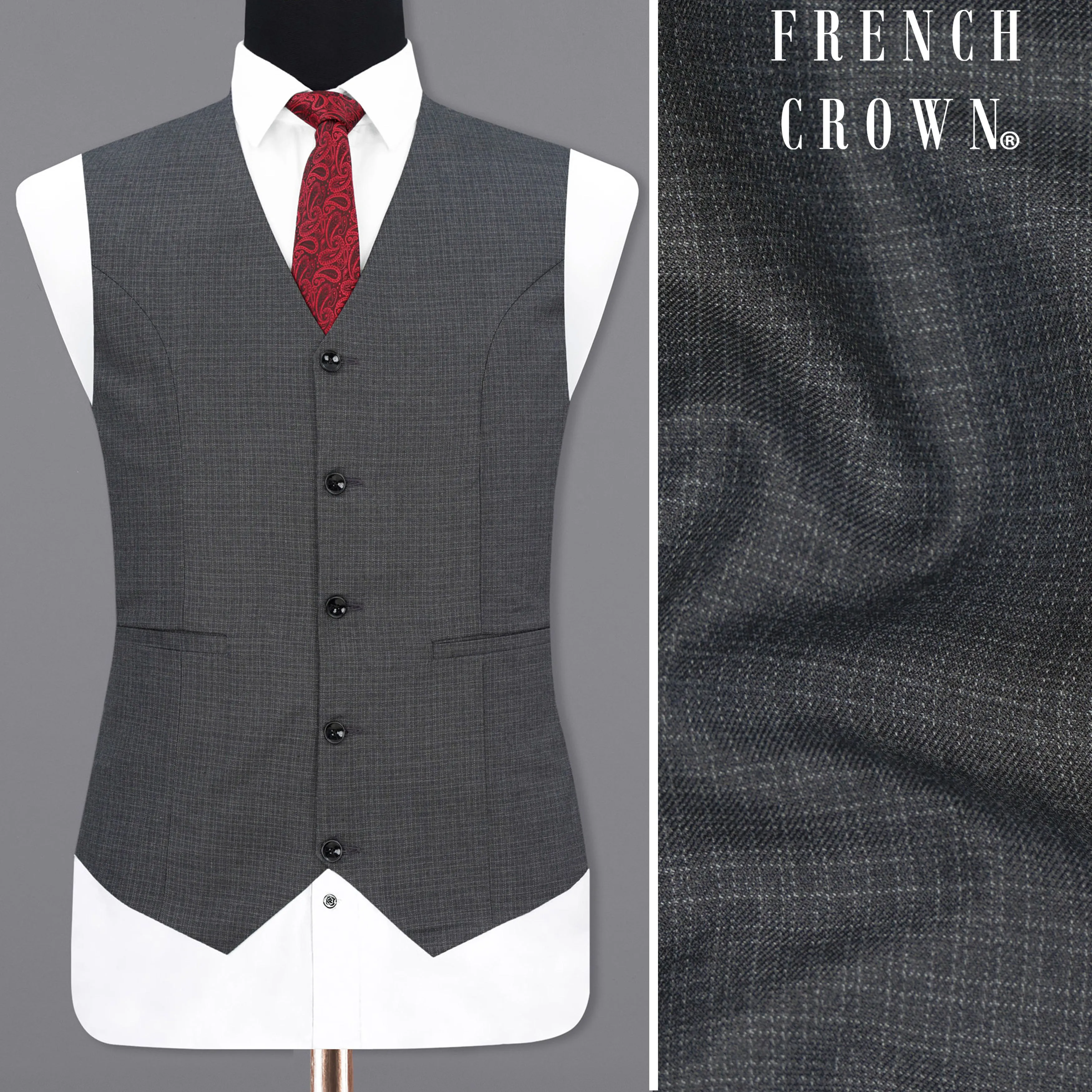 Baltic Sea Textured Waistcoat