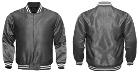 Baseball College Letterman Varsity Jacket Satin Bomber Super Quality Sports Wear-04