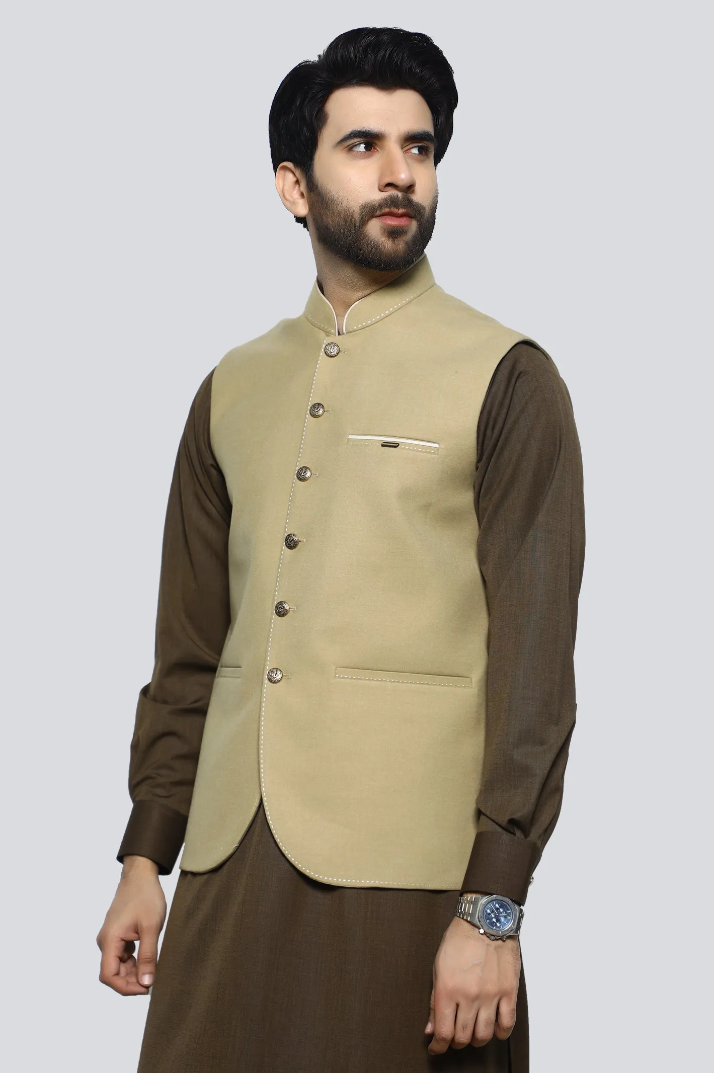 Beige Premium Waistcoat