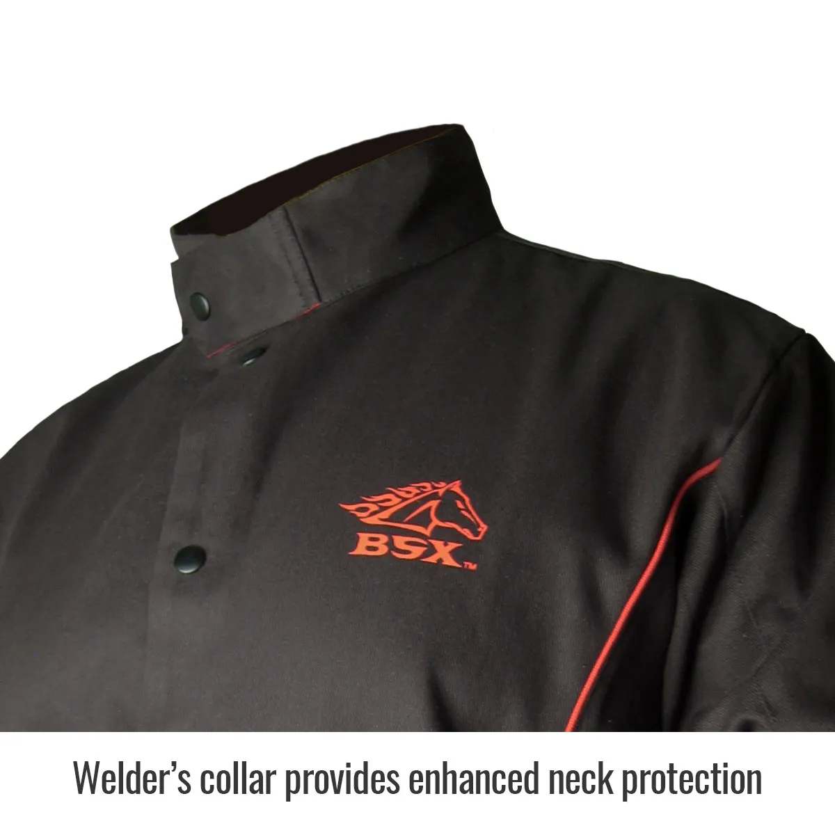 Black Stallion Contoured FR Cotton Welding Jacket - B9C