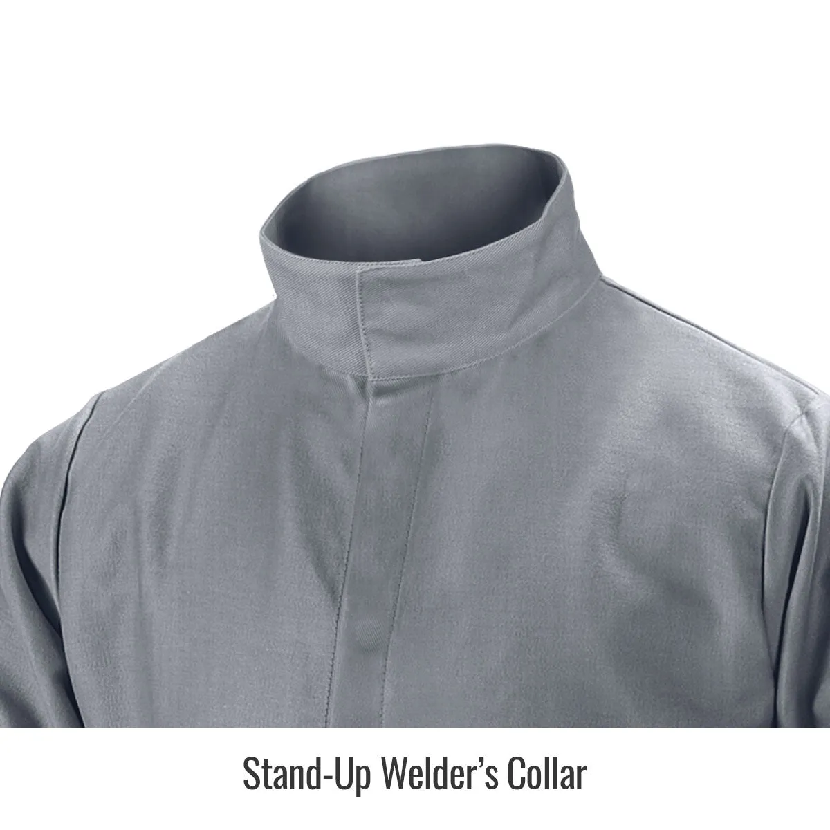 Black Stallion Gray FR Cotton Welding Jacket - JF2220-GY