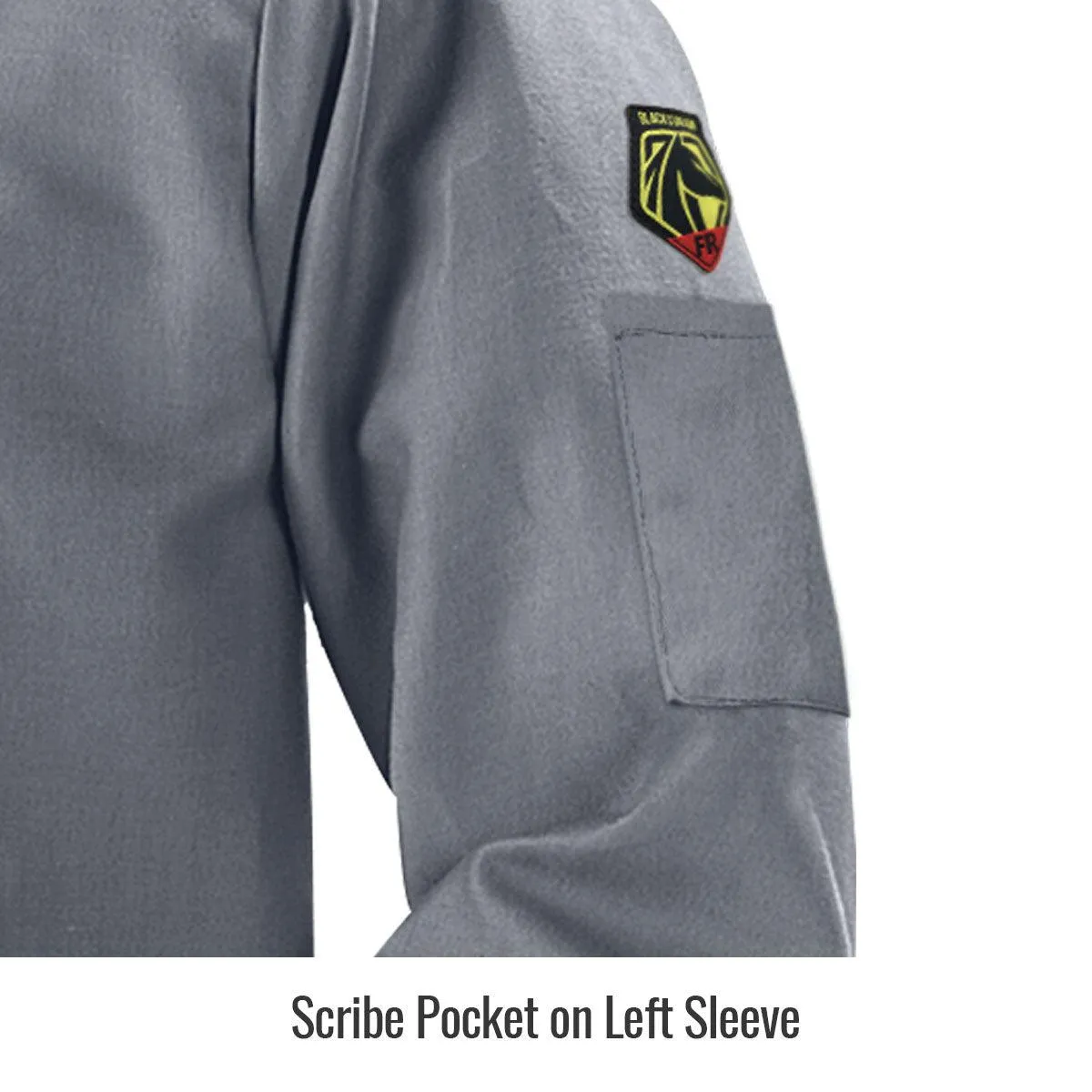 Black Stallion Gray FR Cotton Welding Jacket - JF2220-GY