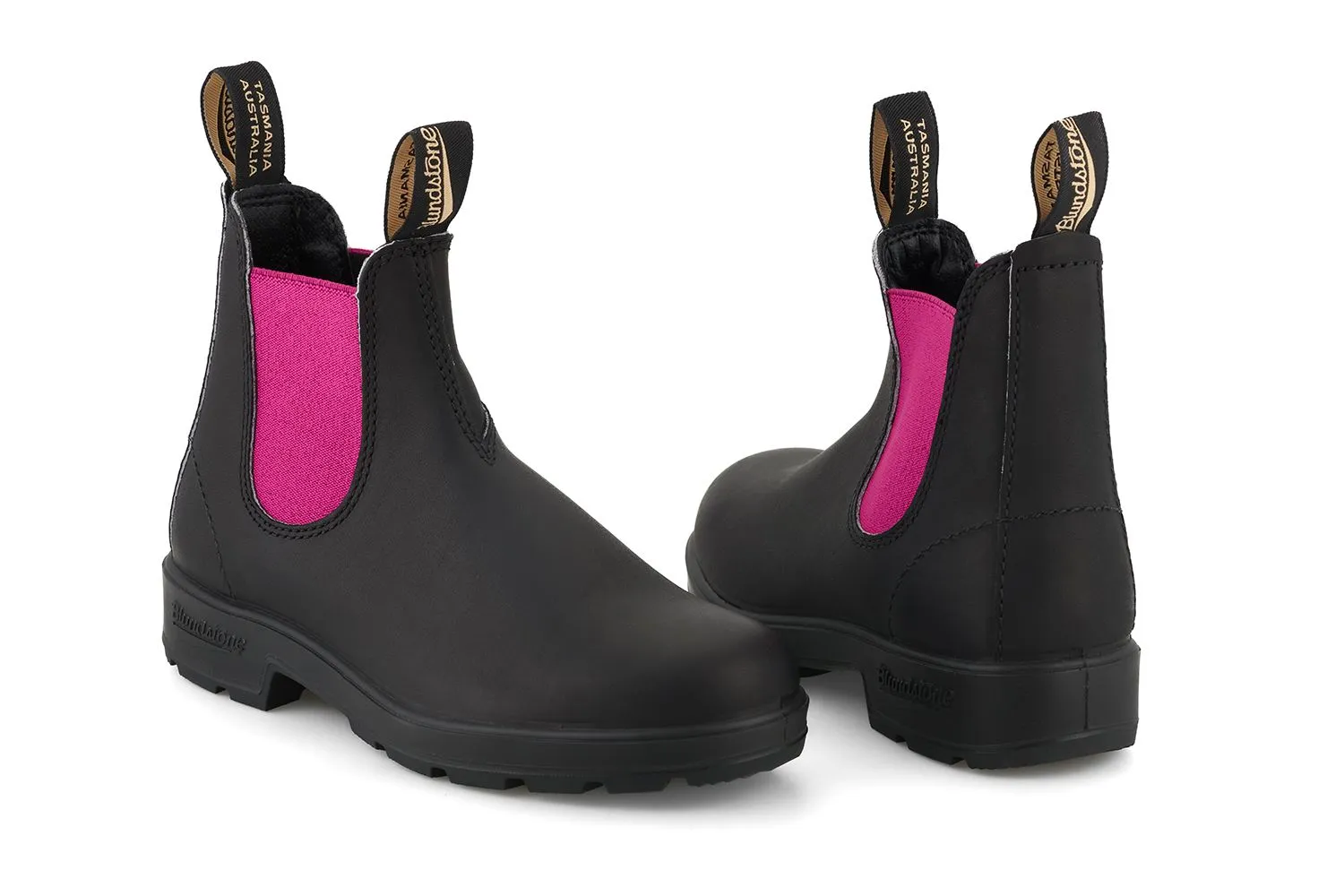 Blundstone 2208 Black Fuchsia Slip On Chelsea Boots