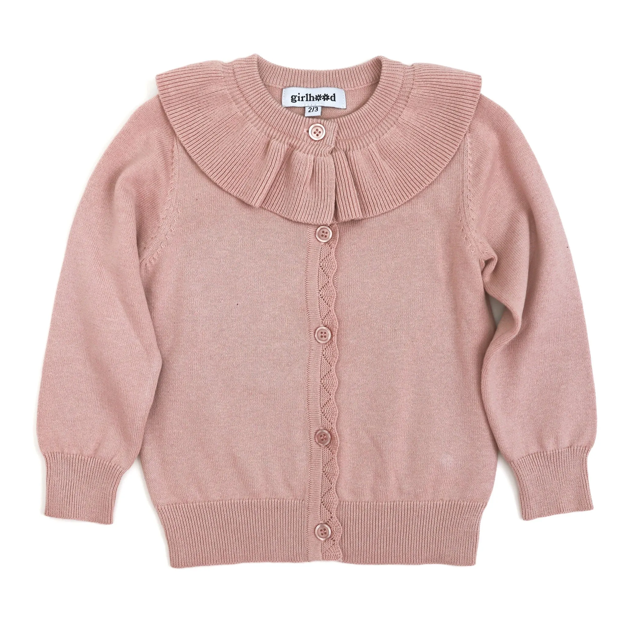 Blush Ruffle Cardigan