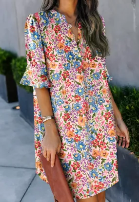 Boho Floral Dress