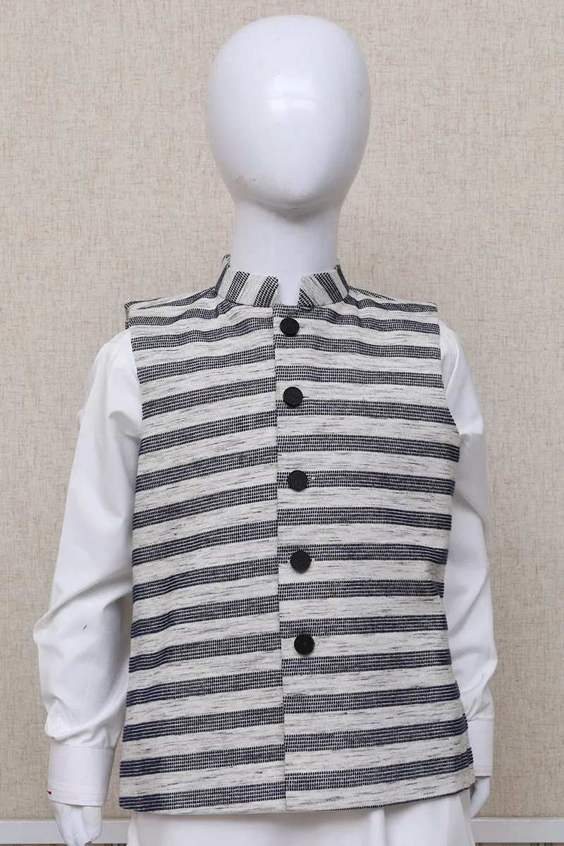 Boy Stripper Waistcoat Off-White