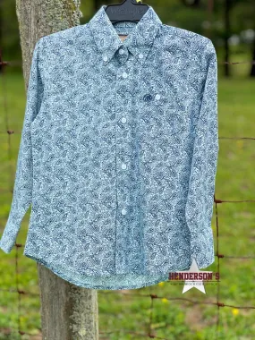 Boy's Classic Shirt ~ Aqua