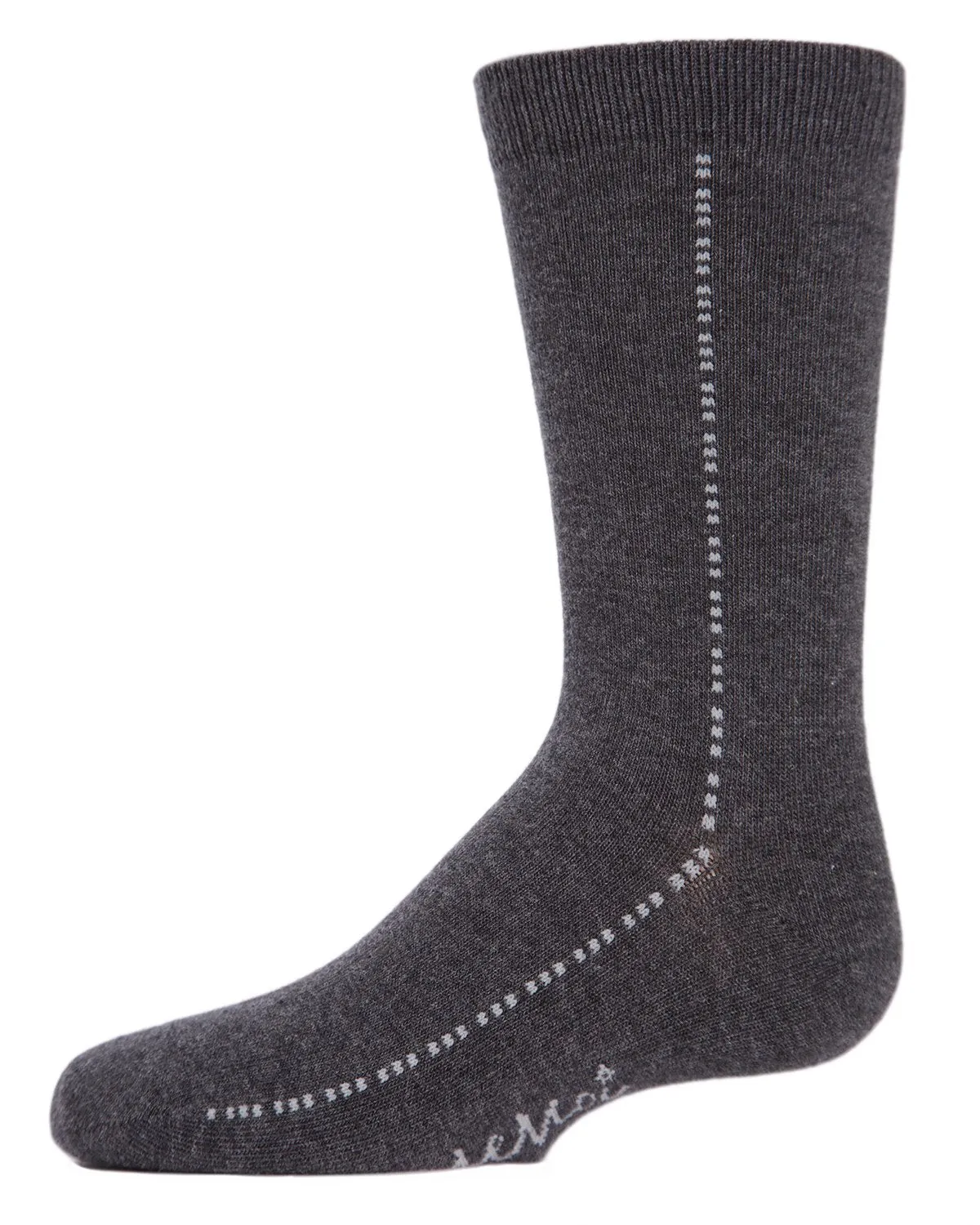 Boys' Dots On Down Mercerized Cotton Crew Socks