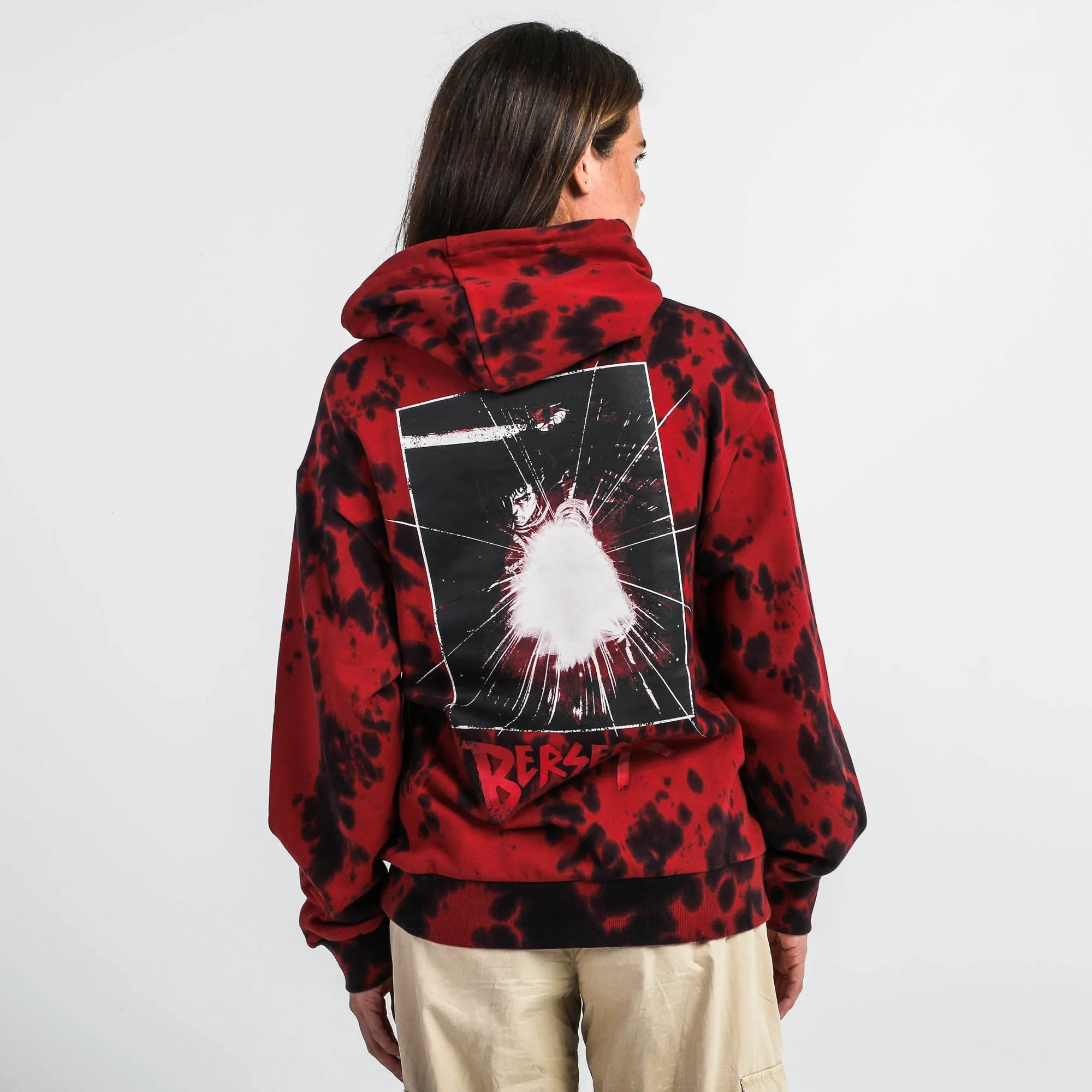 Brand of Sacrifice Red Acid Wash Hoodie