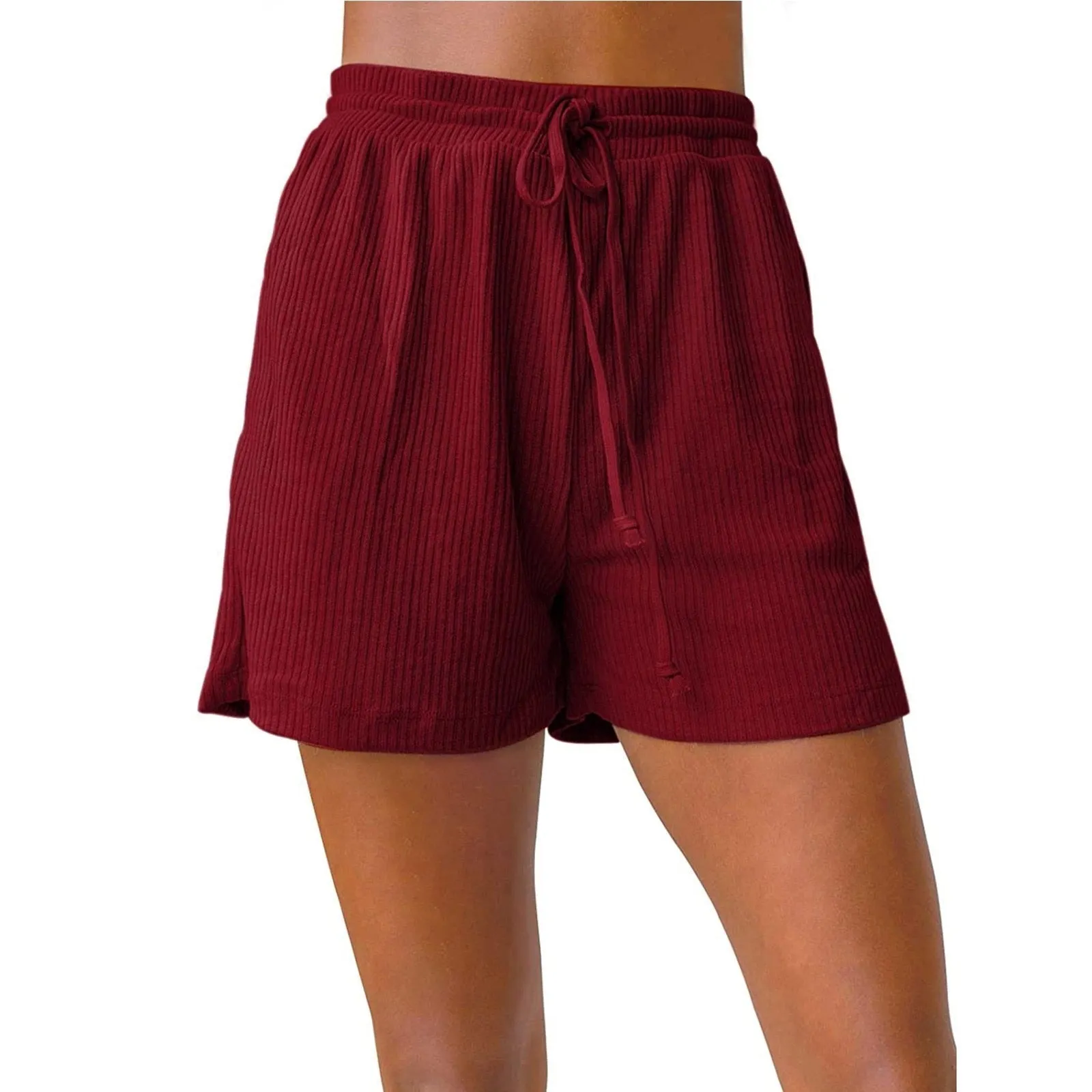 Breathable High Waist Stripe Trunks Short