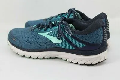 Brooks Adrenaline GTS 18 Women's Navy/Tail/Mint Running Shoes 12M (ZAP2674)