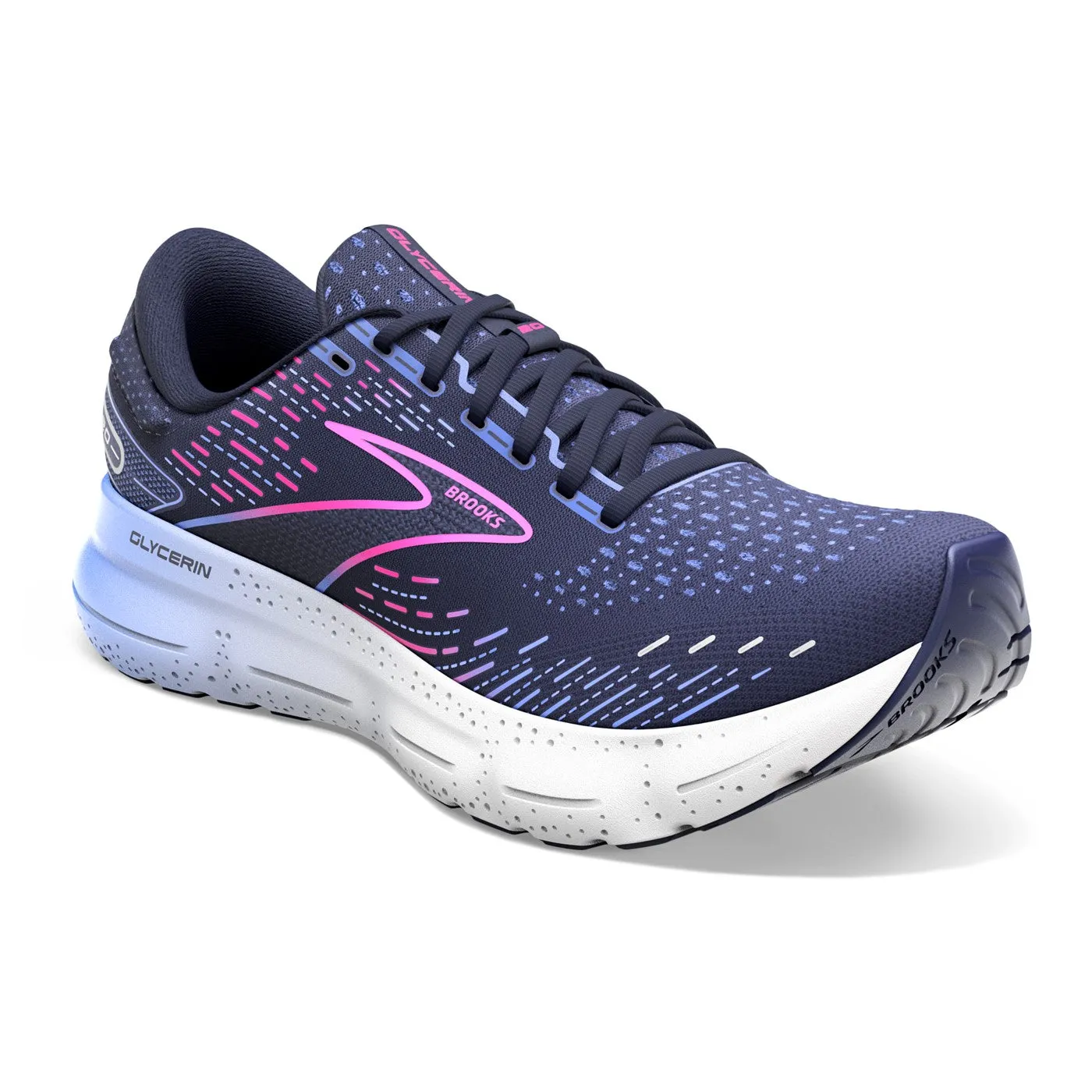 Brooks Glycerin 20 (Womens) - Peacoat/Blue/Pink