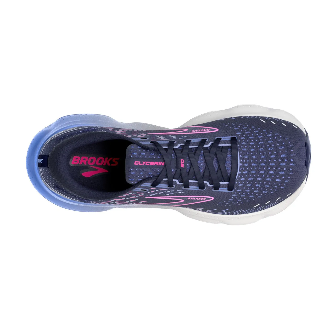 Brooks Glycerin 20 (Womens) - Peacoat/Blue/Pink