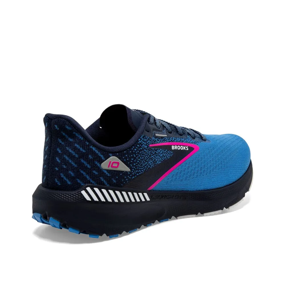 Brooks Launch GTS 10 (Womens) - Peacoat/Marina Blue/Pink Glo