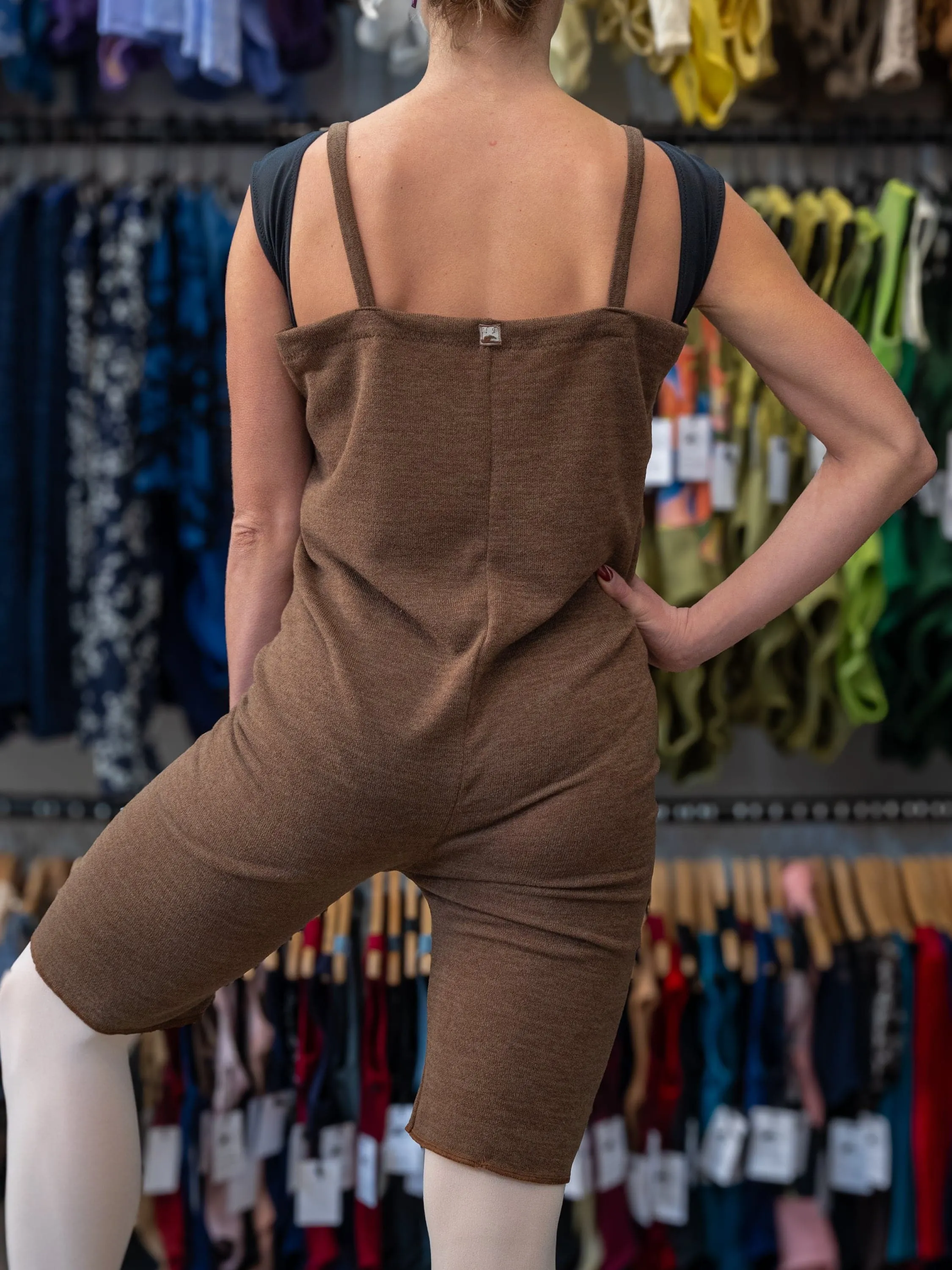 Brown Warm-up Dance Romper MP925