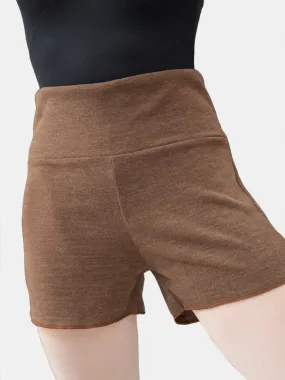 Brown Warm-up Dance Shorts MP918