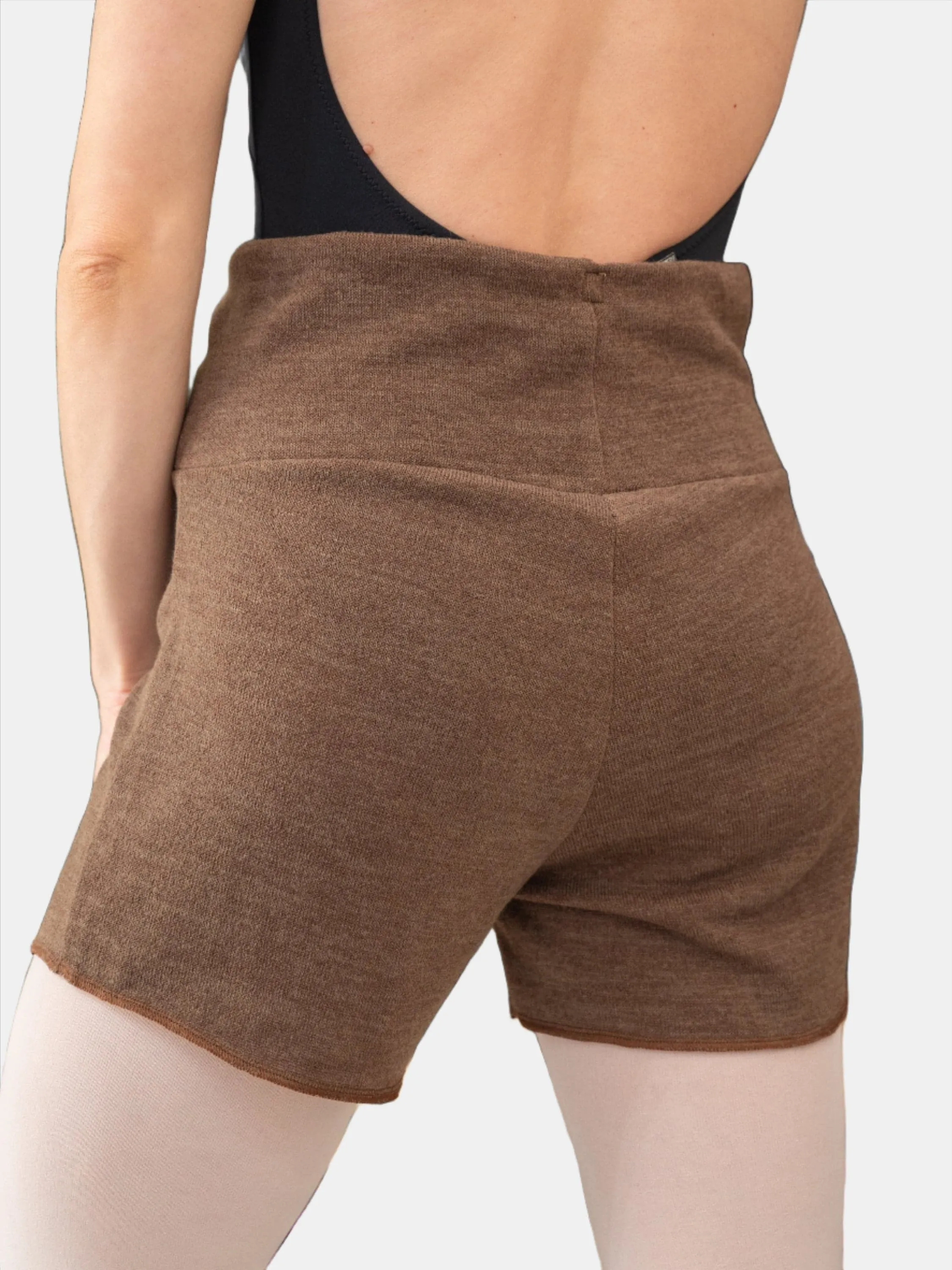 Brown Warm-up Dance Shorts MP918