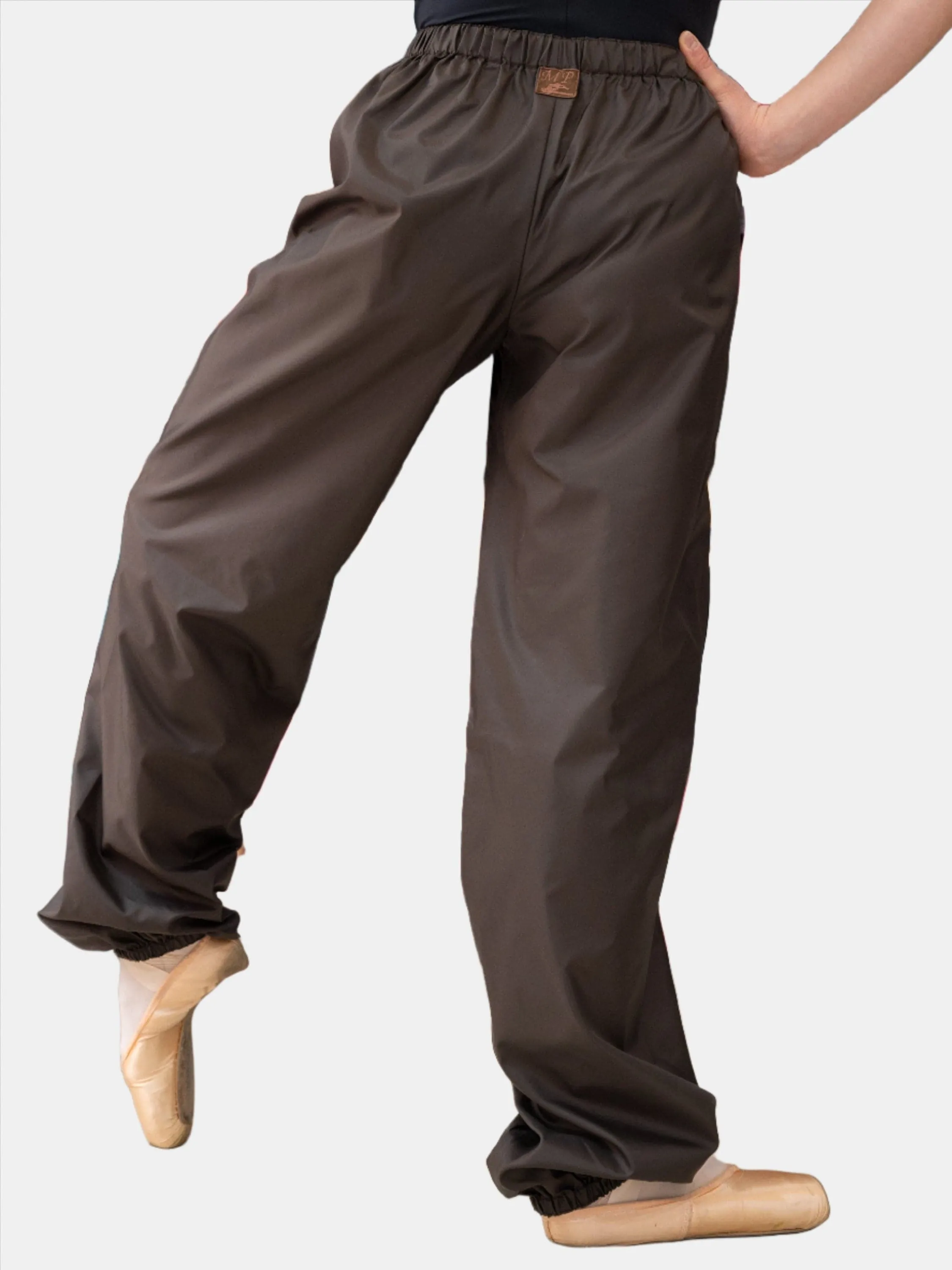 Brown Warm-Up Dance Trash Bag Pants MP5003